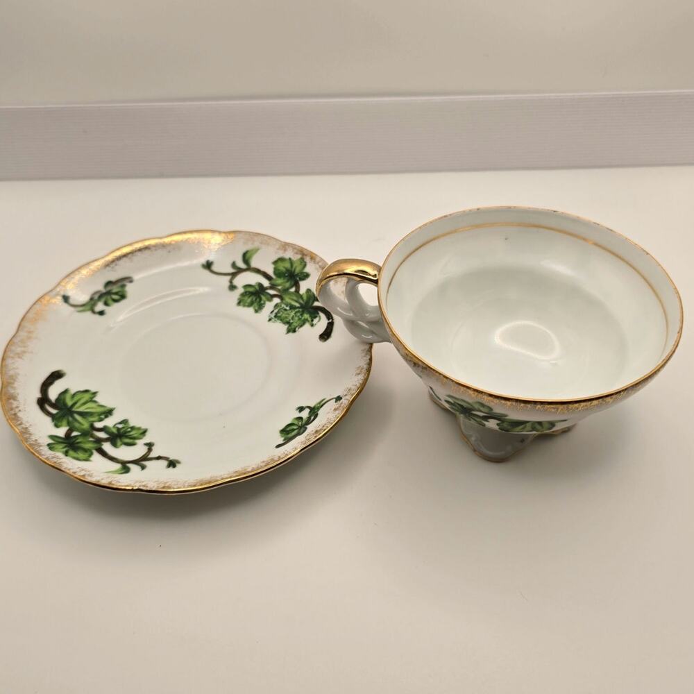 Vintage Kelvin fine china cup and Saucer worn paint see photos